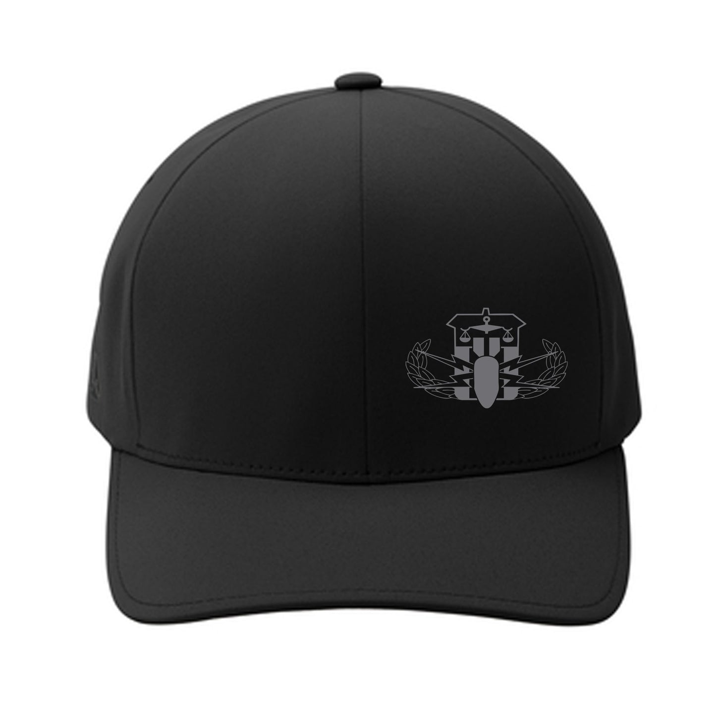 Black FlexFit Cap w/ Grey Embroidery